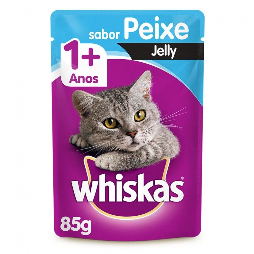 WHISKAS SACHE 85G JELLY PEIXE 