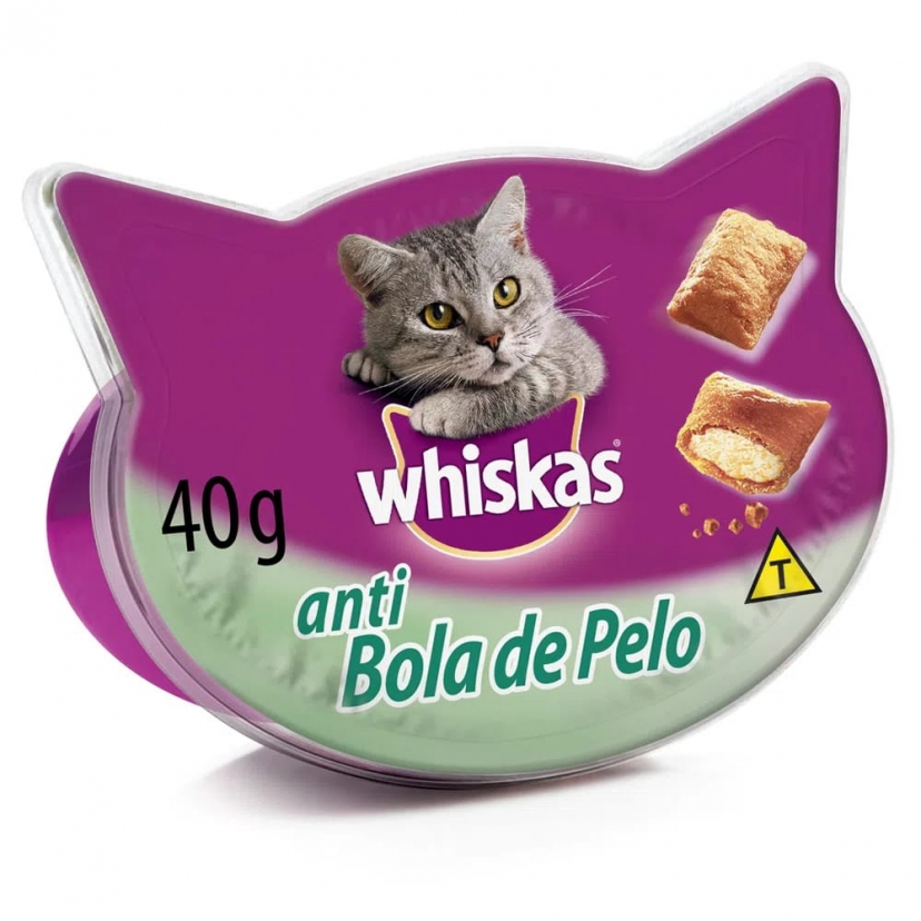 WHISKAS PETISCOS BOLA DE PELO 40G