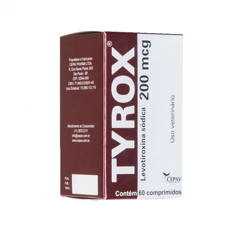 TYROX 200 MCG 60 COMPRIMIDOS