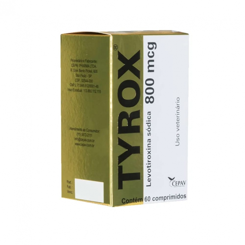 TYROX 800 MCG 60 COMPRIMIDOS