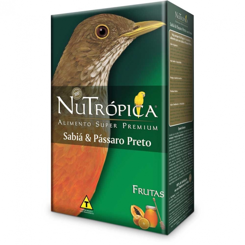 NUTROPICA SABIA E PASSARO PRETO 300GR