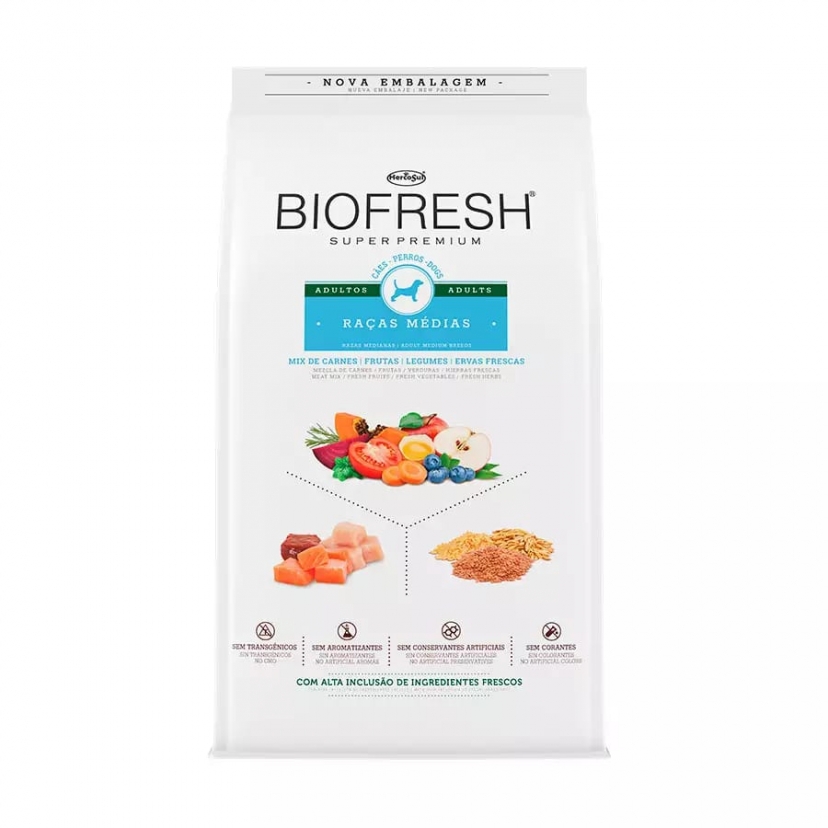 BIOFRESH ADULTO RACAS MEDIAS 12KG