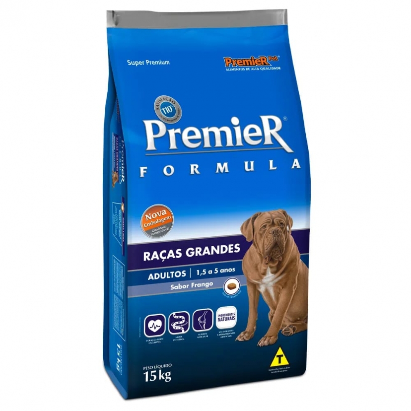 PREMIER ADULTO RACAS GRANDES FRANGO 15KG