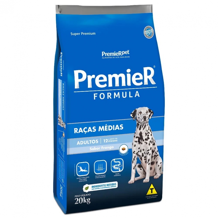 PREMIER ADULTO RACAS MEDIAS 20KG