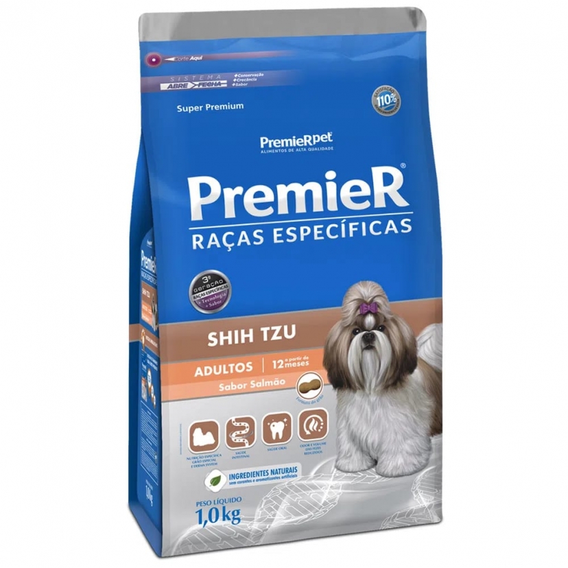 PREMIER SHIH TZU ADULTO SALMAO 1KG