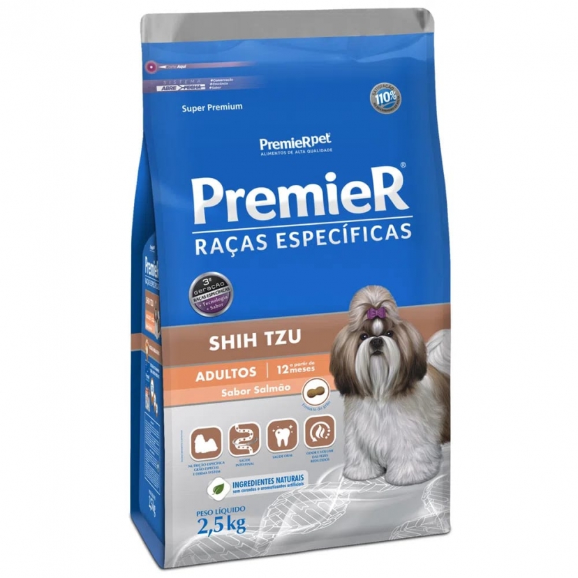 PREMIER SHIH TZU ADULTO SALMAO 2,5KG