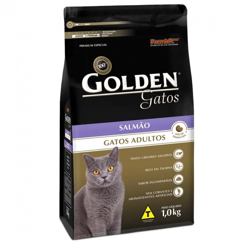 GOLDEN GT ADULTO SALMAO 1KG