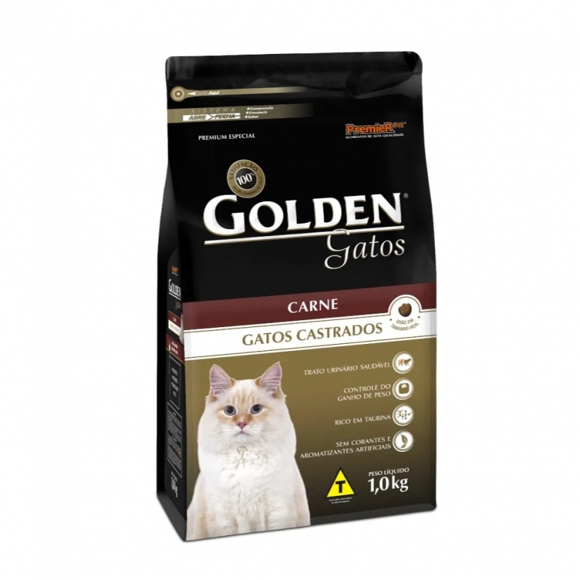 GOLDEN GT CASTRADO CARNE 1KG