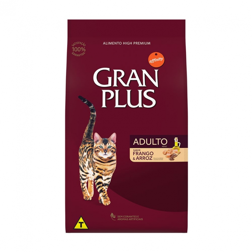 GRANPLUS GT ADULTO FRANGO E ARROZ 3KG 