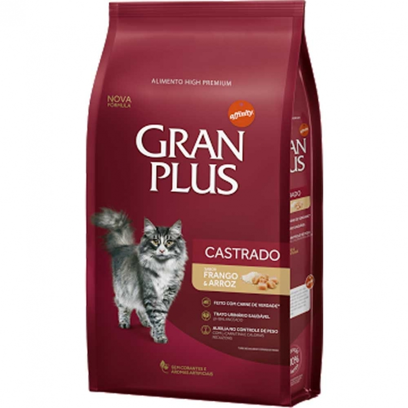 GRANPLUS GT CASTRADO FRANGO/ARROZ 1KG