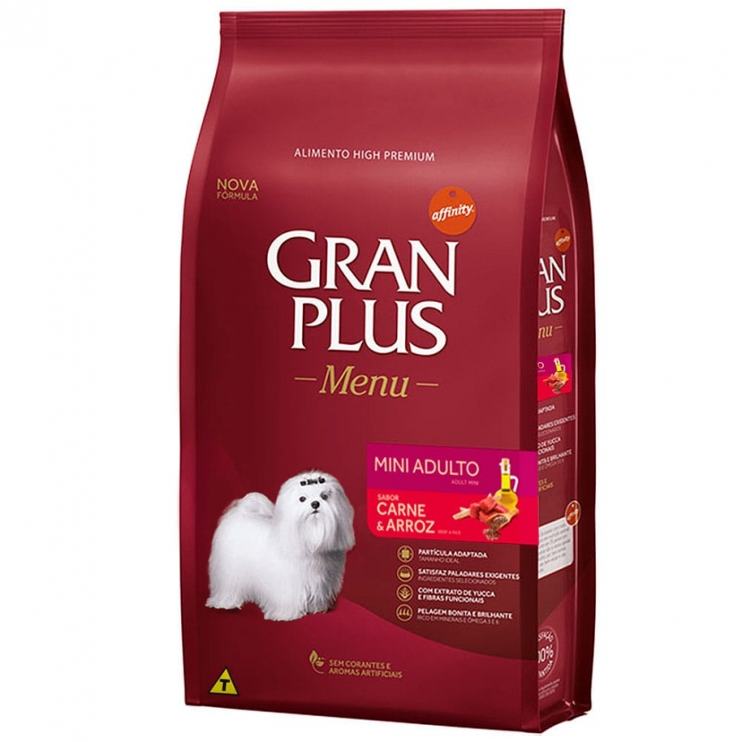 GRANPLUS MENU MINI ADULTO CARNE 3KG