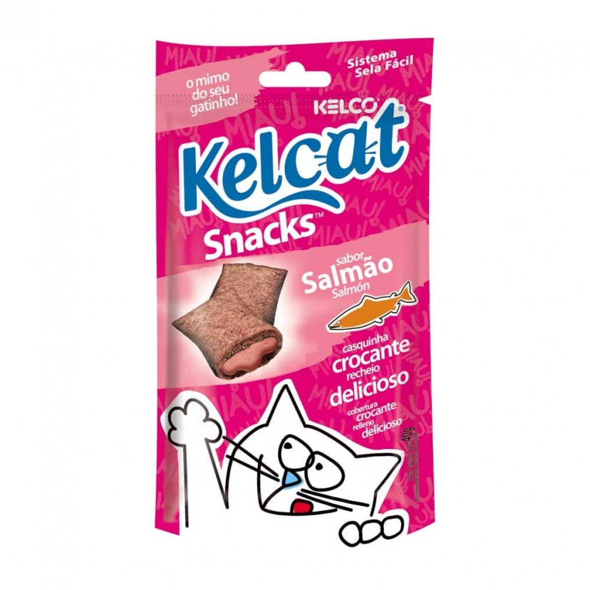 KELCAT SNACKS SALMAO 40G