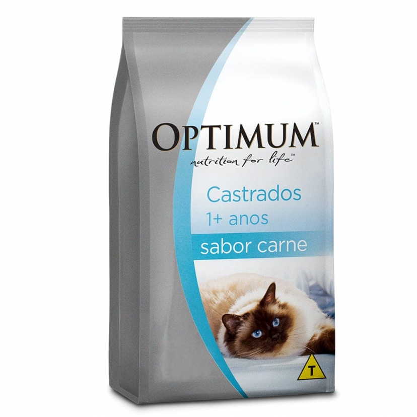 OPTIMUM GATO ADULTO CASTRADO 3KG CARNE 