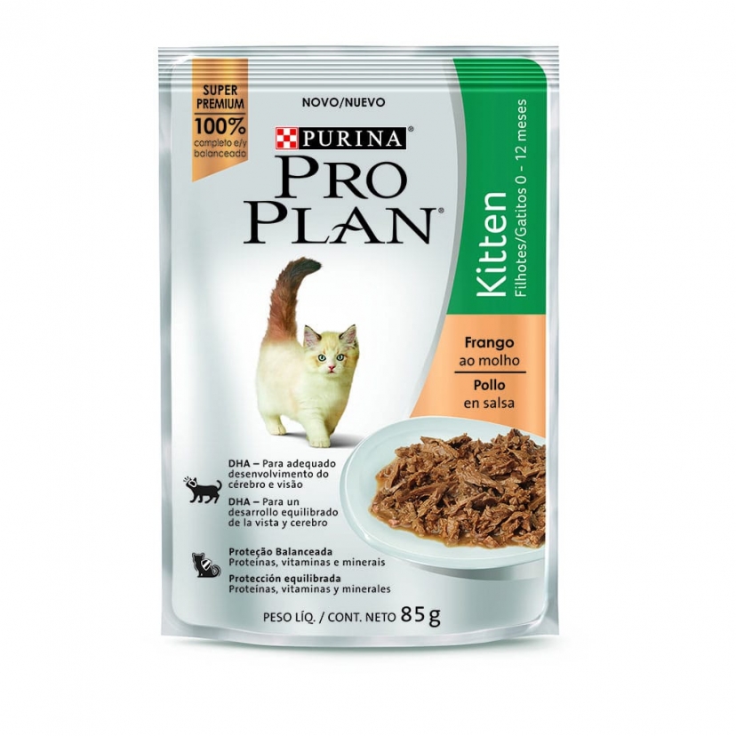 PRO PLAN SACHE GT KITTEN FRANGO 85G