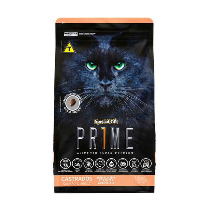 SPECIAL CAT PRIME CASTRADOS 3KG SALMAO/ARROZ