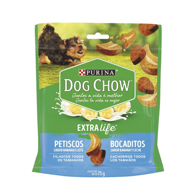 DOG CHOW CARINHOS FILHOTE BANANA 75GR 