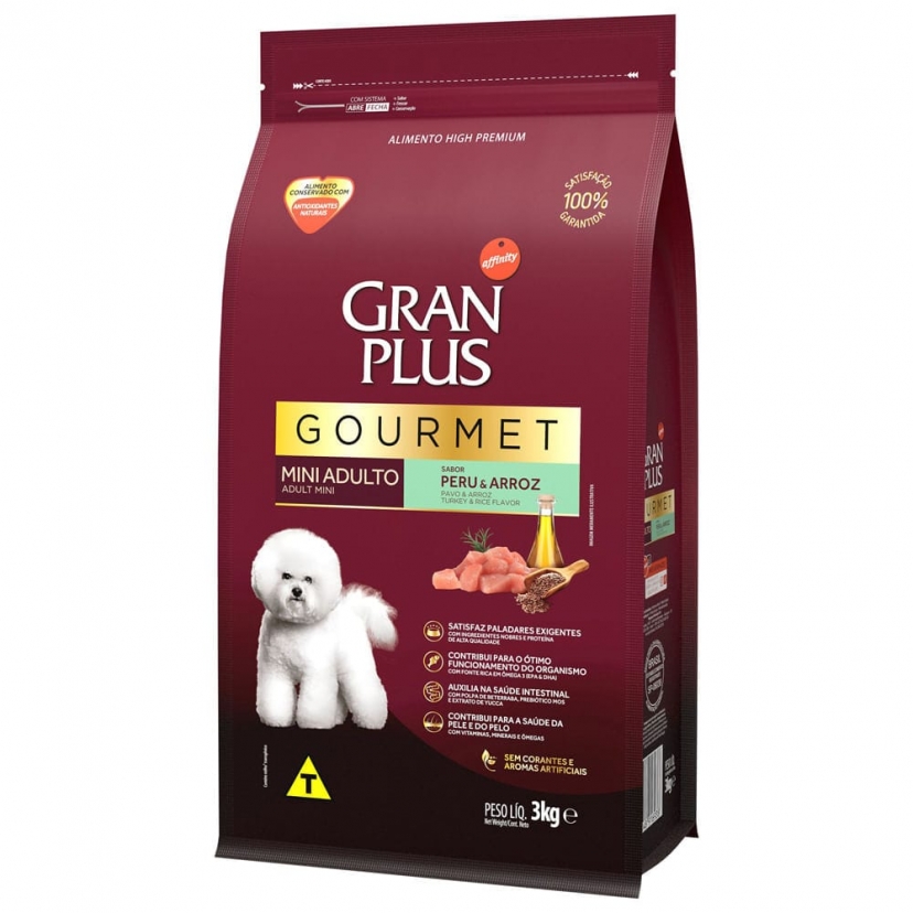 GRANPLUS GOURMET MINI ADULTO 3KG PERU 