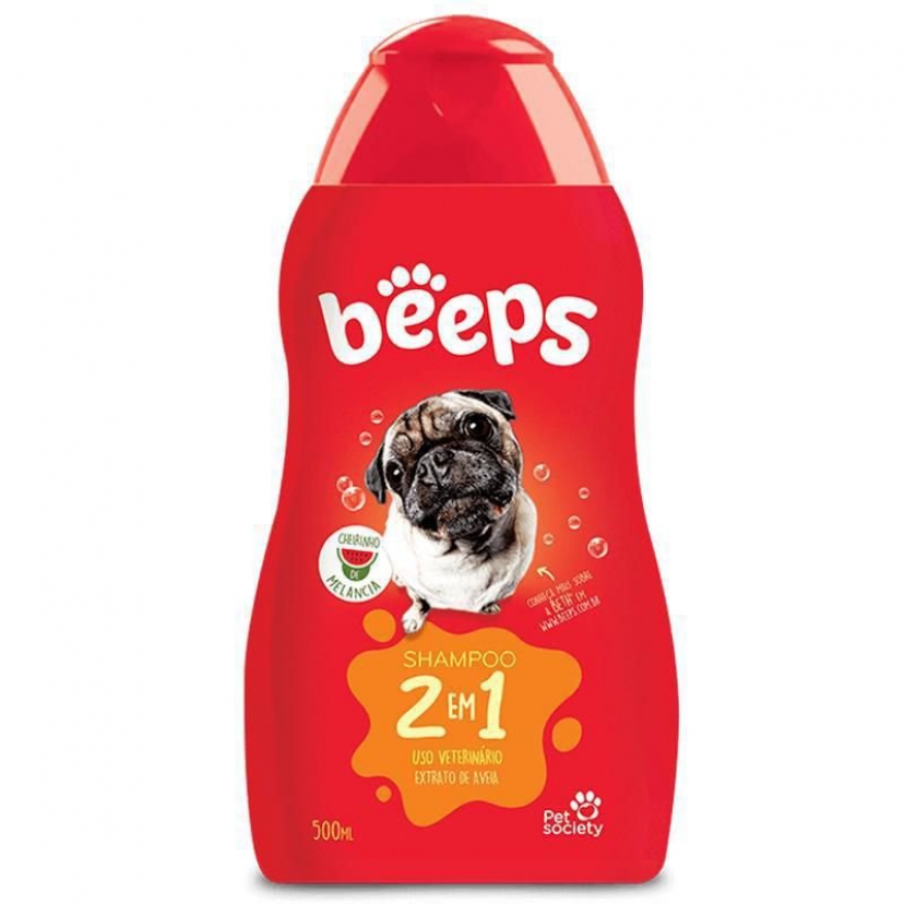 BEEPS SHAMPOO 2EM1 PELOS CURTOS 500ML