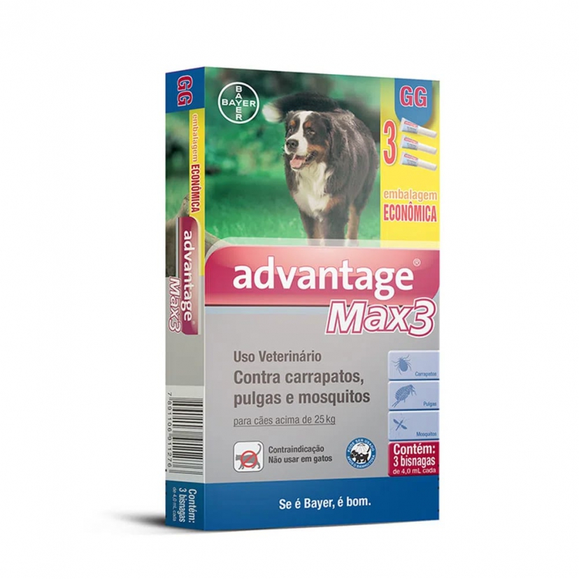 ADVANTAGE MAX 3 COMBO ACIMA 25KG