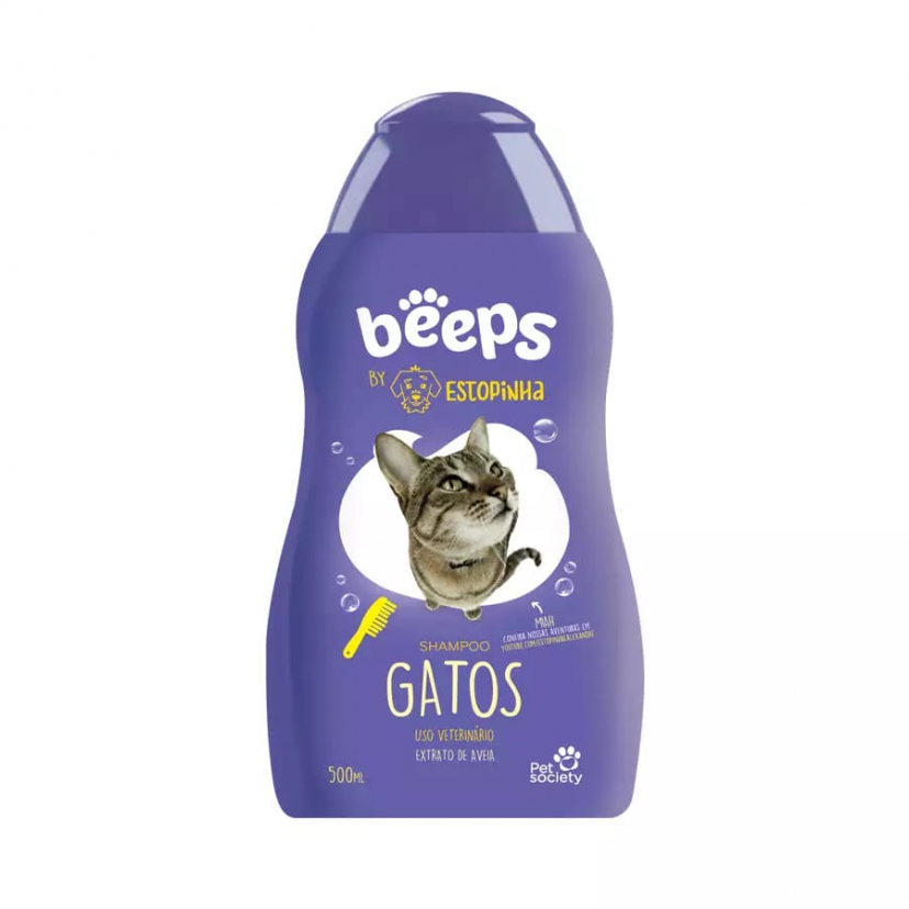 BEEPS SHAMPOO ESTOPINHA GATOS 500ML