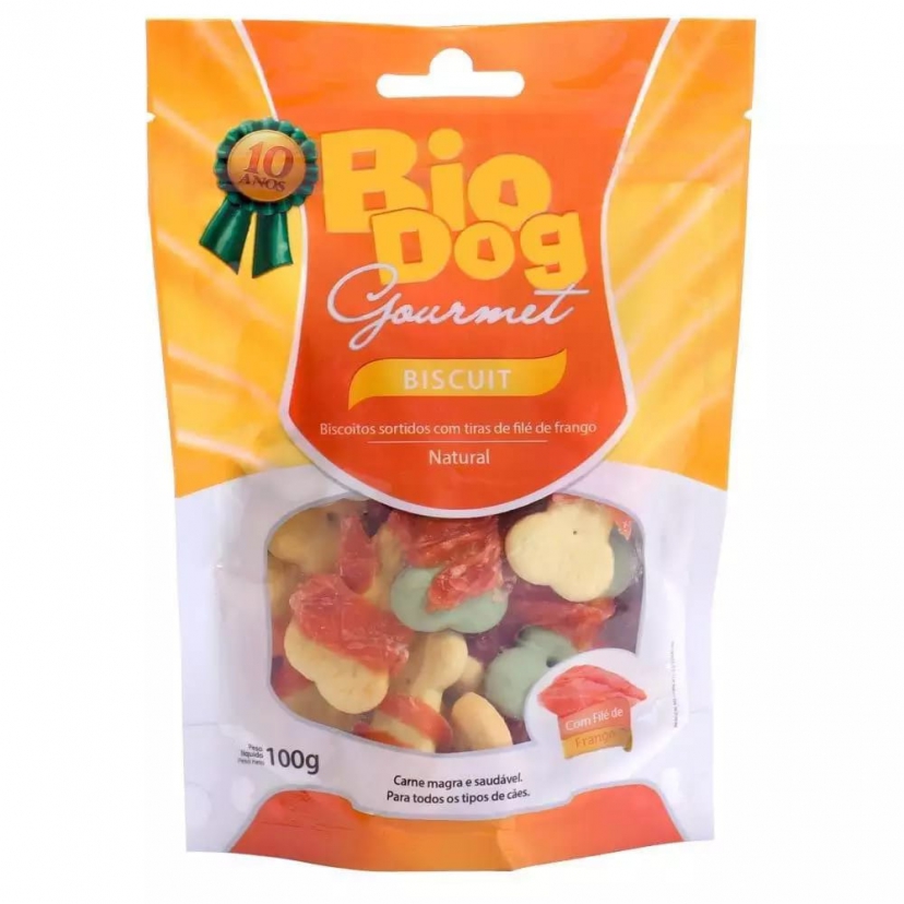 BIO DOG GOURMET BISCUIT 100G