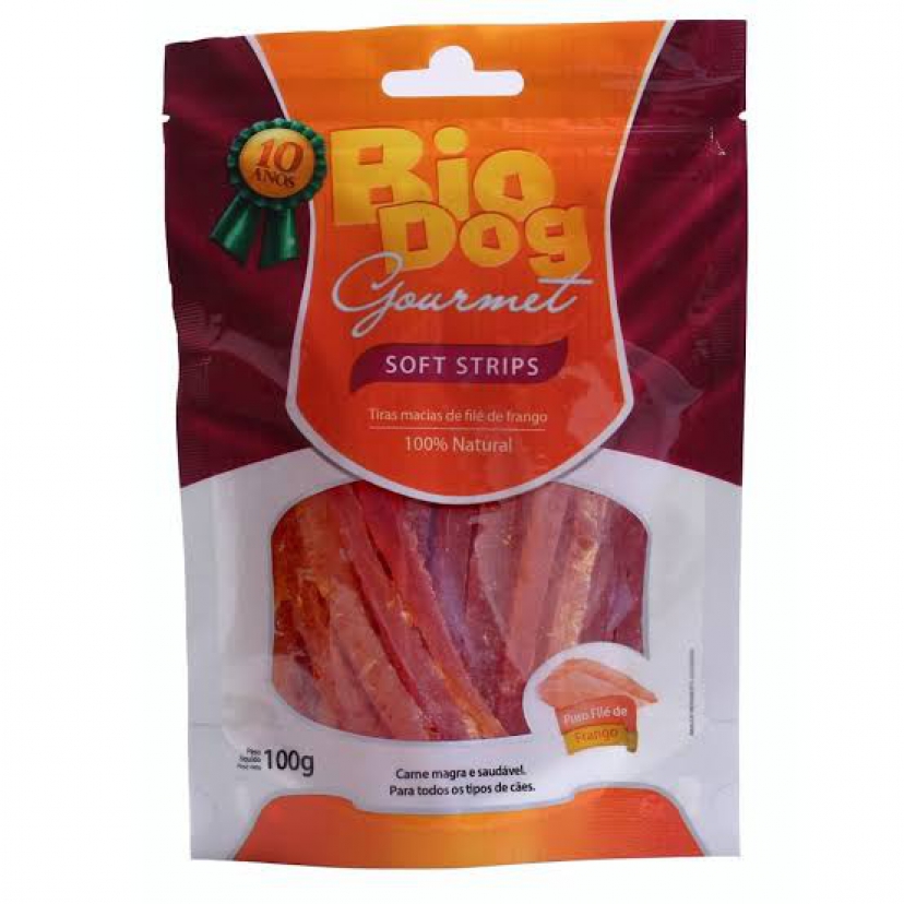 BIO DOG GOURMET SOFT STRIPS 100G