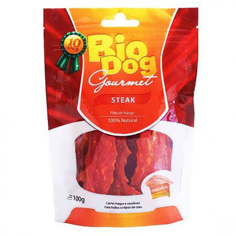 BIO DOG GOURMET STEAK 100G