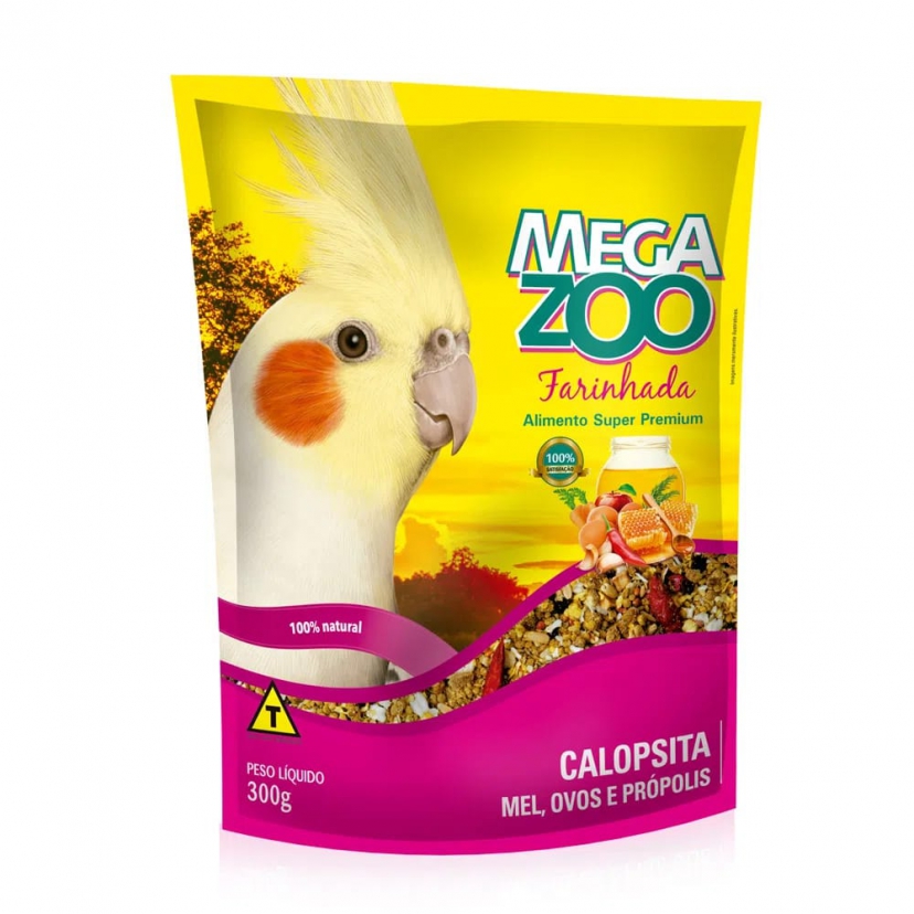 MEGAZOO FAR CALOPSITAS MEL/OVOS 300GR