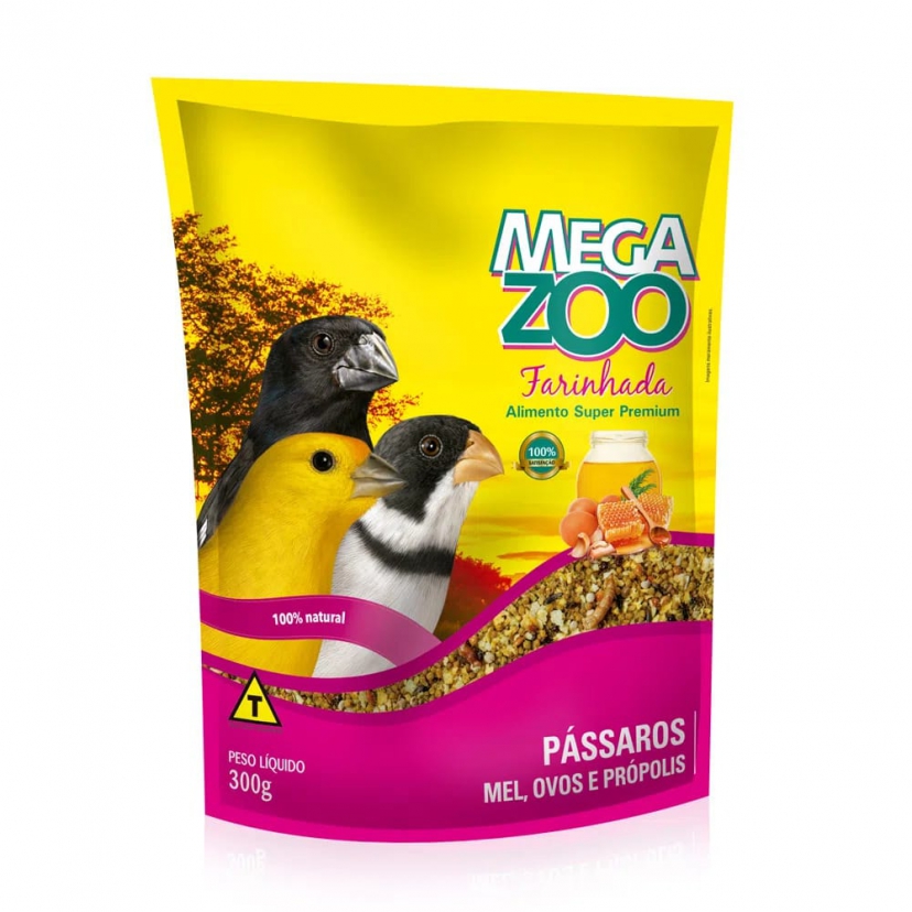 MEGAZOO FAR PASSAROS MEL/OVOS 300GR