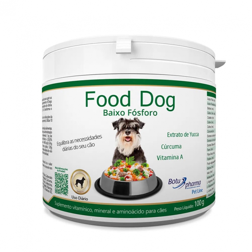 BOTUPHARMA FOOD DOG BAIXO FOSFORO 100GR 