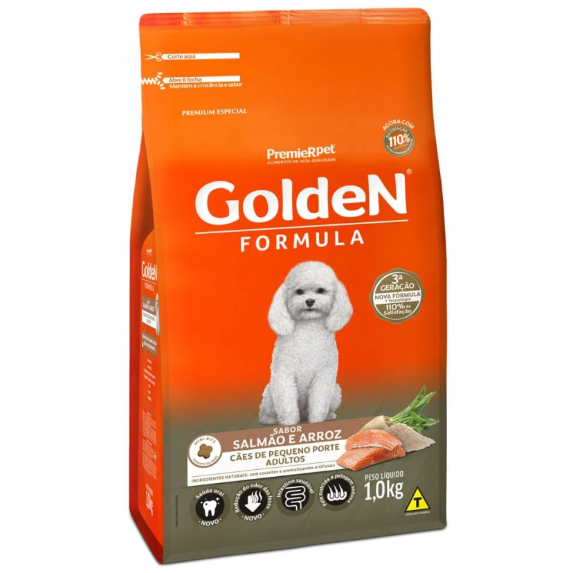 GOLDEN ADULTO SALMAO MINI BITS 1KG